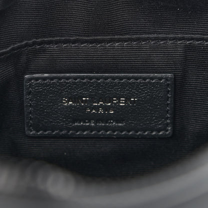 Saint Laurent Calfskin Matelasse Monogram Lou Camera Bag Black 6 of 10