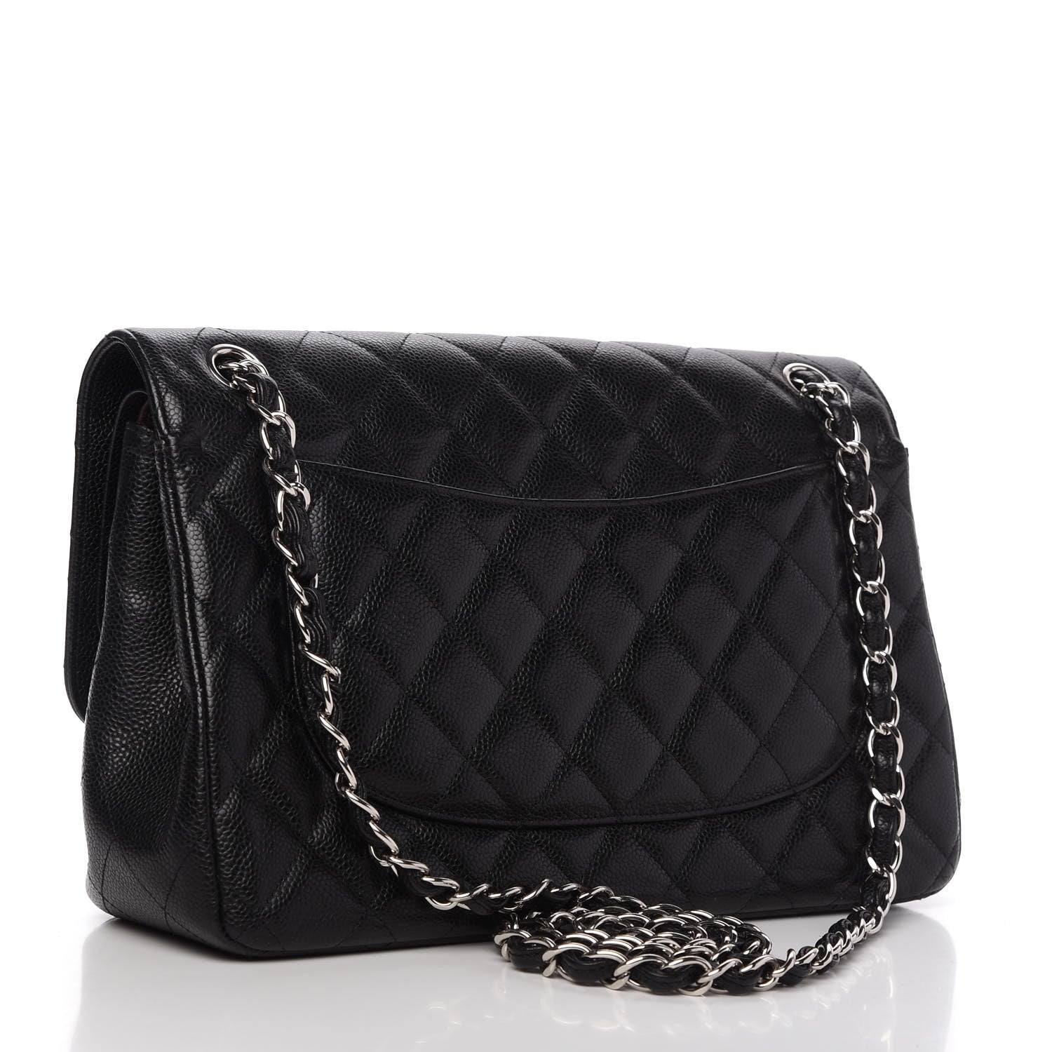 Chanel Caviar Quilted Jumbo Double Flap Black 3 of 10