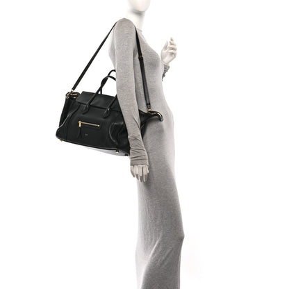 Celine Supple Shiny Lambskin Medium Smiling New Luggage Black 2 of 11