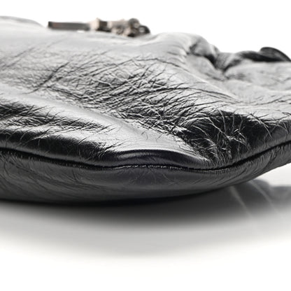 Saint Laurent Calfskin Pac Ruched Hobo Black 10 of 10