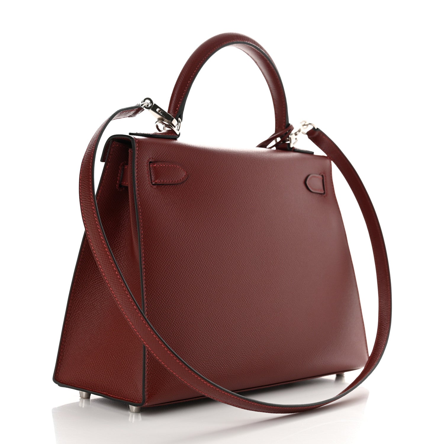 Hermes Epsom Kelly Sellier 28 Rouge H 3 of 11