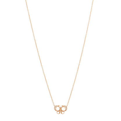 Tiffany 18K Rose Gold Diamond Enchant Butterfly Pendant Necklace 1 of 4
