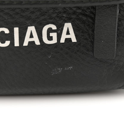 Balenciaga Smooth Calfskin Logo Everyday Beltpack XS Black White 12 of 12
