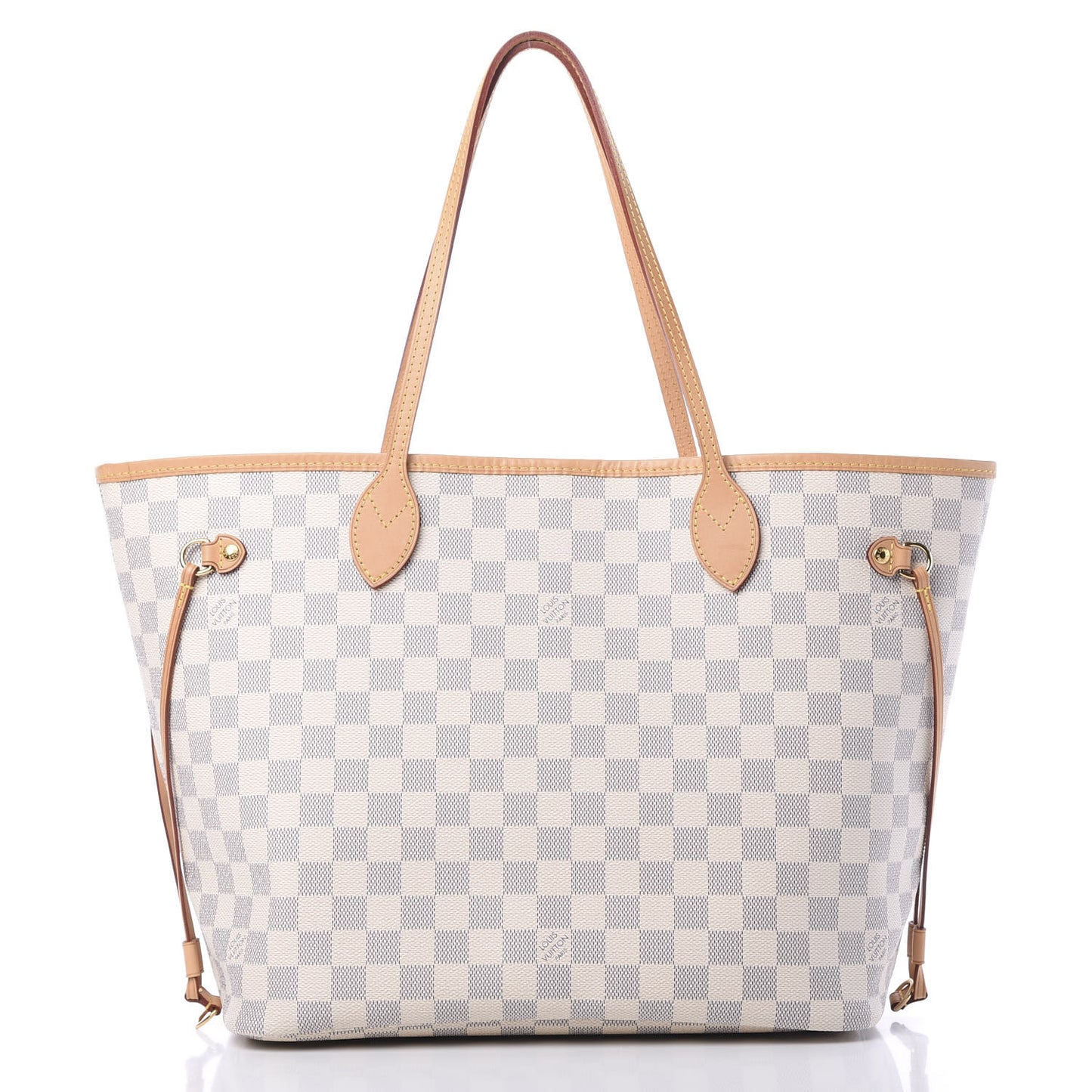 Damier Azur Neo Neverfull MM Rose Ballerine
