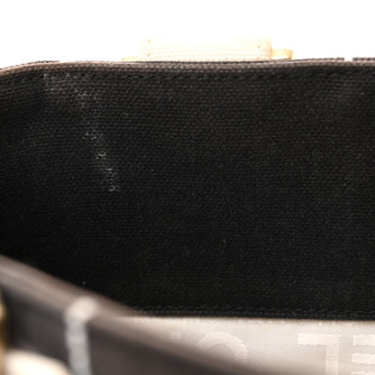 Chanel Canvas Square Stitched CC Small Tote Bag Black 14 of 19