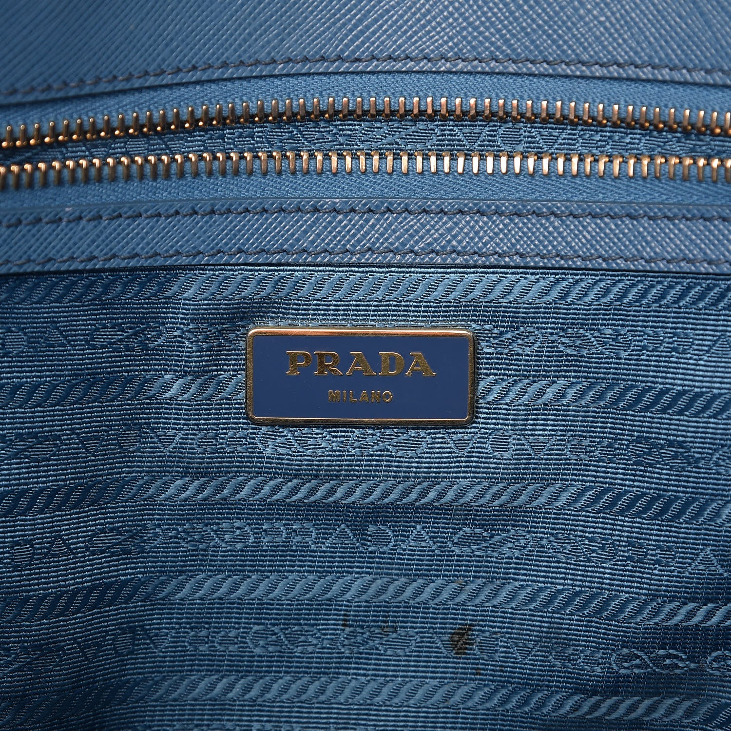 Prada Saffiano Large Galleria Double Zip Tote Cobalto 9 of 33