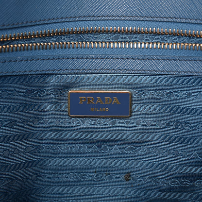 Prada Saffiano Large Galleria Double Zip Tote Cobalto 9 of 33