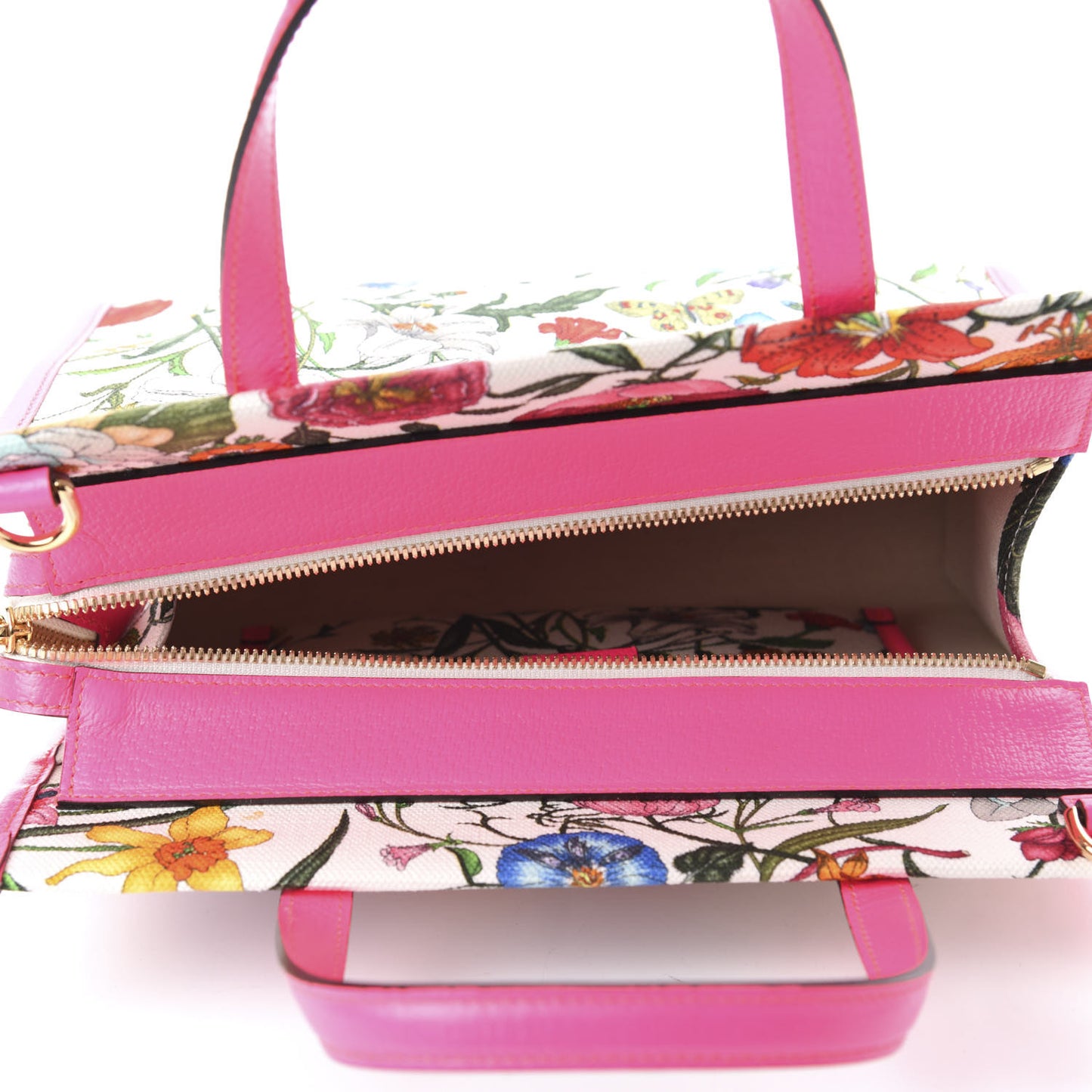 Canvas Medium Flora Tote Fuchsia