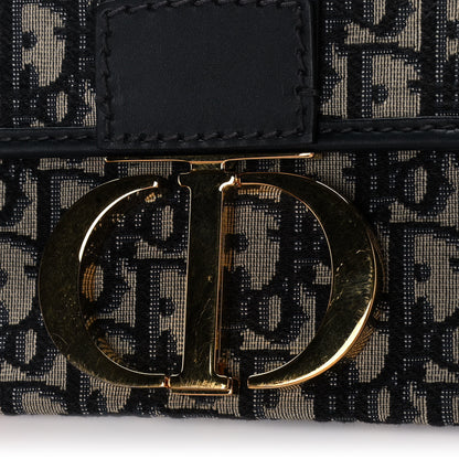 Christian Dior Oblique 30 Montaigne Box Bag Blue 12 of 13