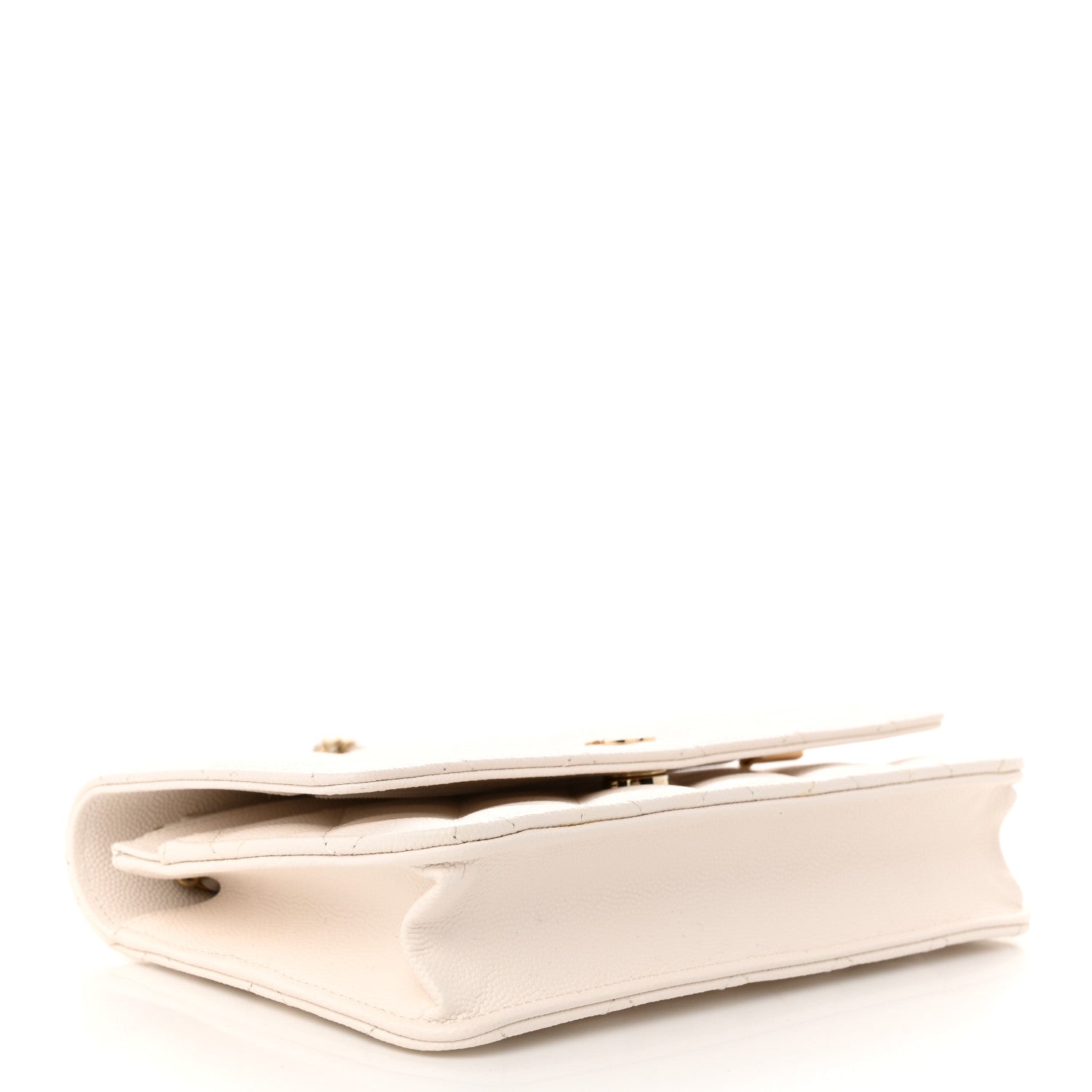 Chanel Caviar Quilted Wallet On Chain WOC White 4 of 12