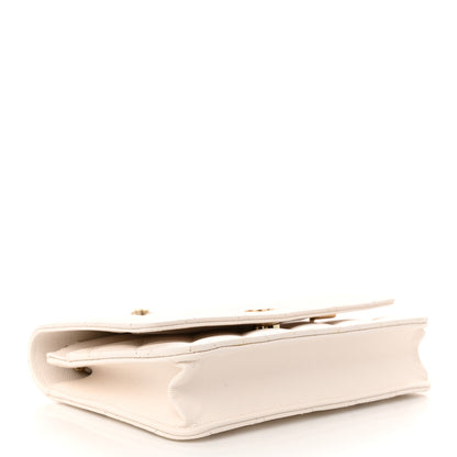 Chanel Caviar Quilted Wallet On Chain WOC White 4 of 12