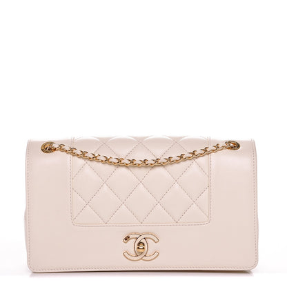 Chanel Sheepskin Quilted Small Vintage Mademoiselle Flap Light Beige 1 of 7