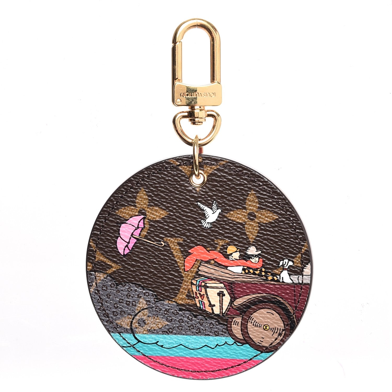 Louis Vuitton Monogram 2015 Christmas Animation Bag Charm Key Ring 1 of 5