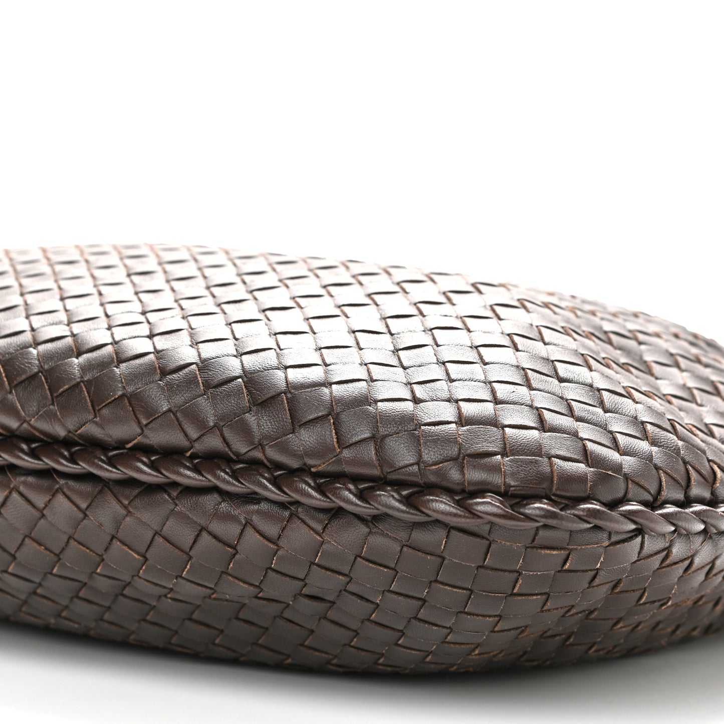 Nappa Intrecciato Medium Veneta Hobo Ebano