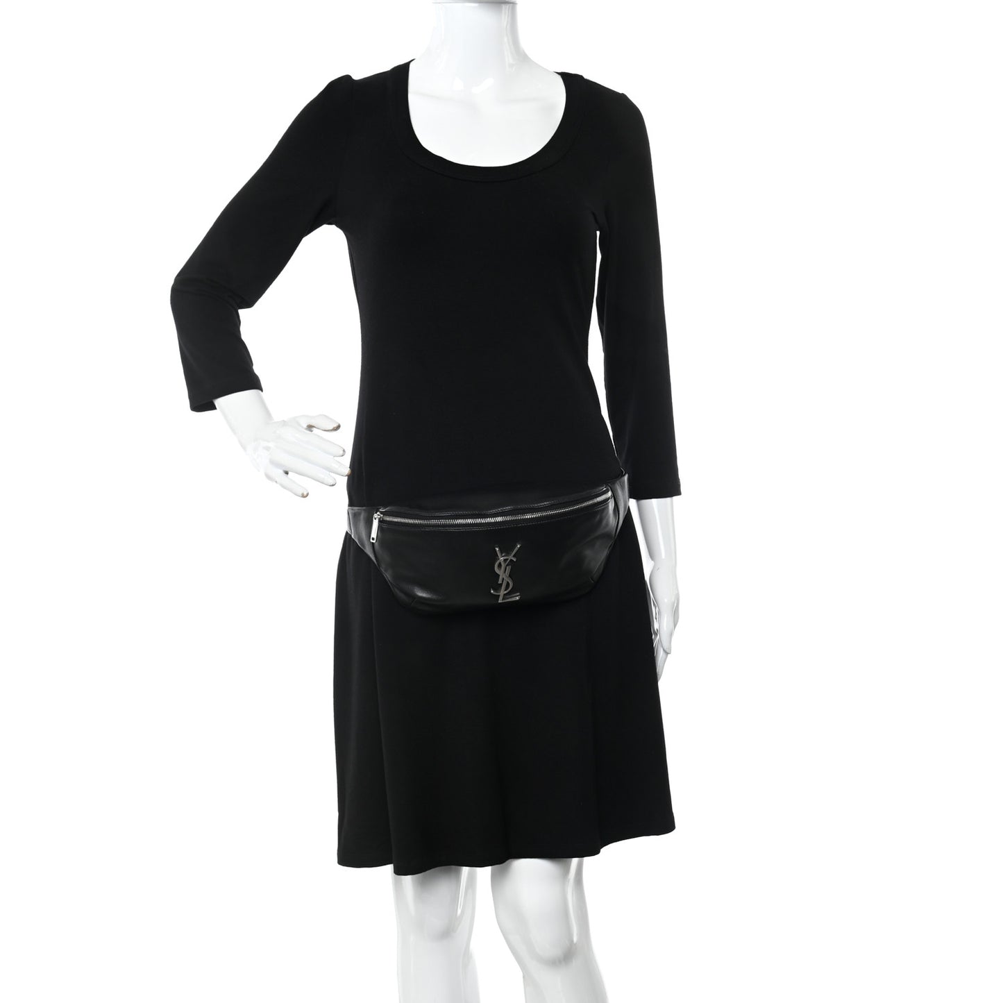 Calfskin Monogram Belt Bag Black
