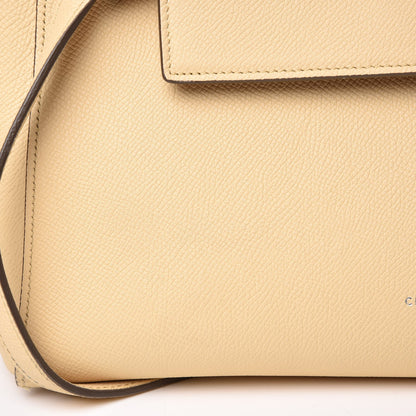 Celine Drummed Calfskin Mini Belt Bag Cream 9 of 12