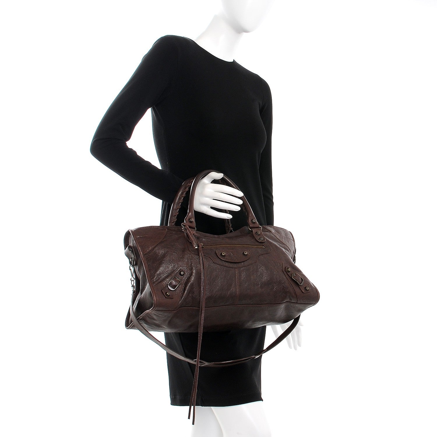 Balenciaga Agneau Classic Hardware Part Time Cigare Fonce 2 of 7