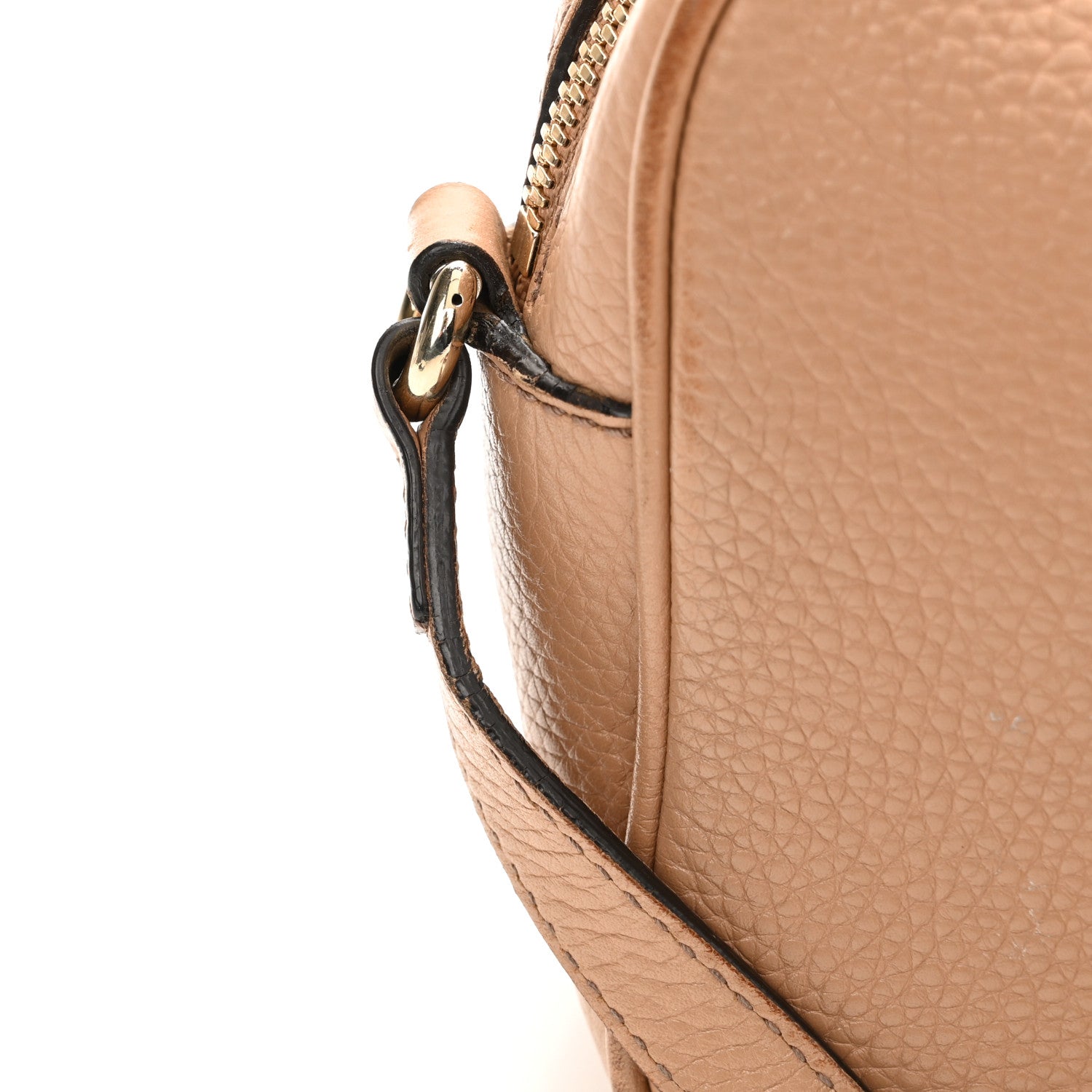 Gucci Pebbled Calfskin Small Soho Disco Bag Camelia 16 of 18