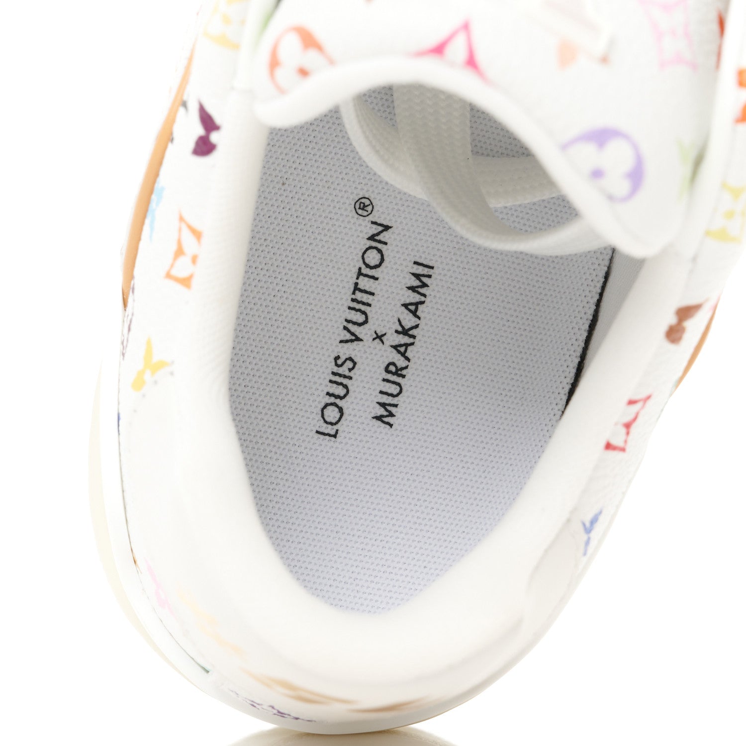 Louis Vuitton LV X TM Calfskin Monogram LV Trainer Sneakers 37 Multicolor White 7 of 11