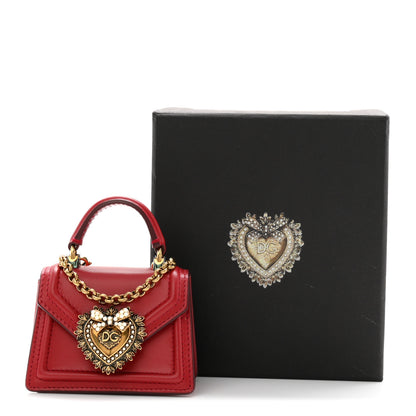 Dolce & Gabbana Nappa Micro Devotion Envelope Top Handle Bag Red 10 of 10