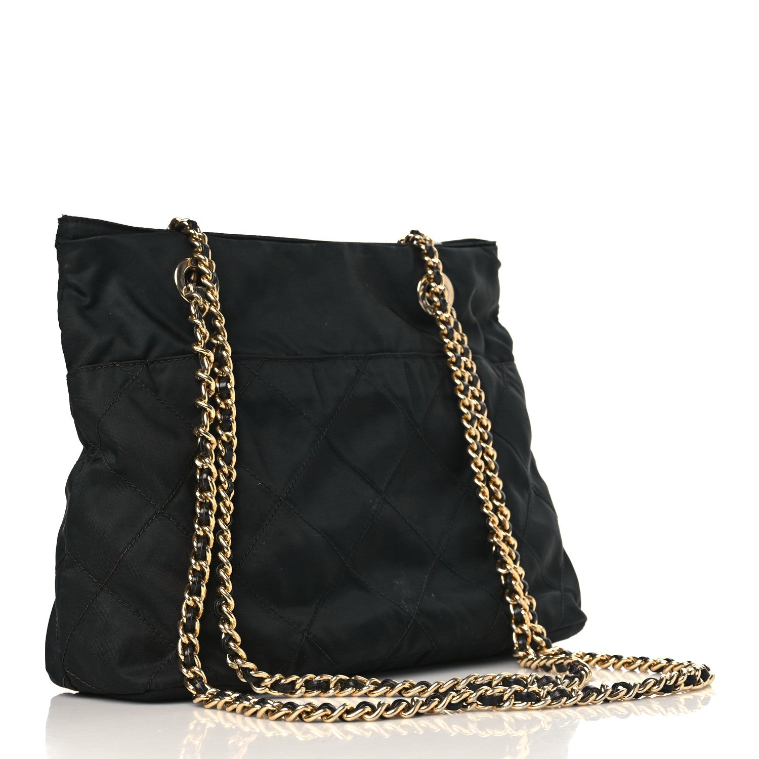 Prada Nylon Tessuto Impuntu Quilted Tote Black 2 of 8