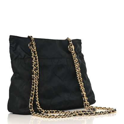 Prada Nylon Tessuto Impuntu Quilted Tote Black 2 of 8