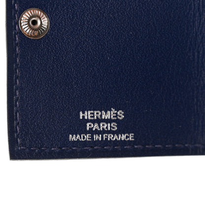 Hermes Togo Swift Verso Ulysse Nano Bag Charm Black Bleu Saphir 3 of 4