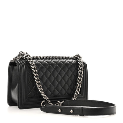 Chanel Caviar Quilted Medium Boy Flap Black 3 of 11