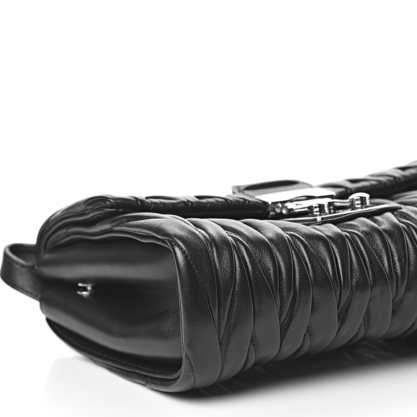 Nappa Matelasse Flap Black