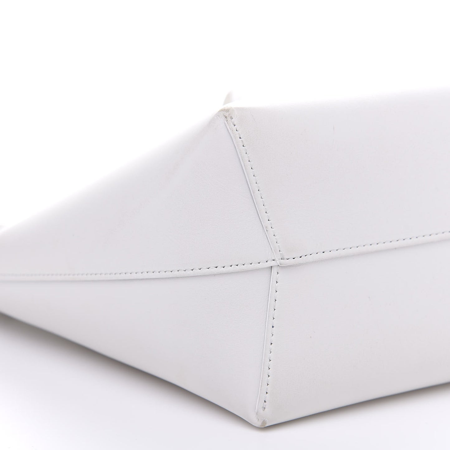 Calfskin Mini Bucket Bag White