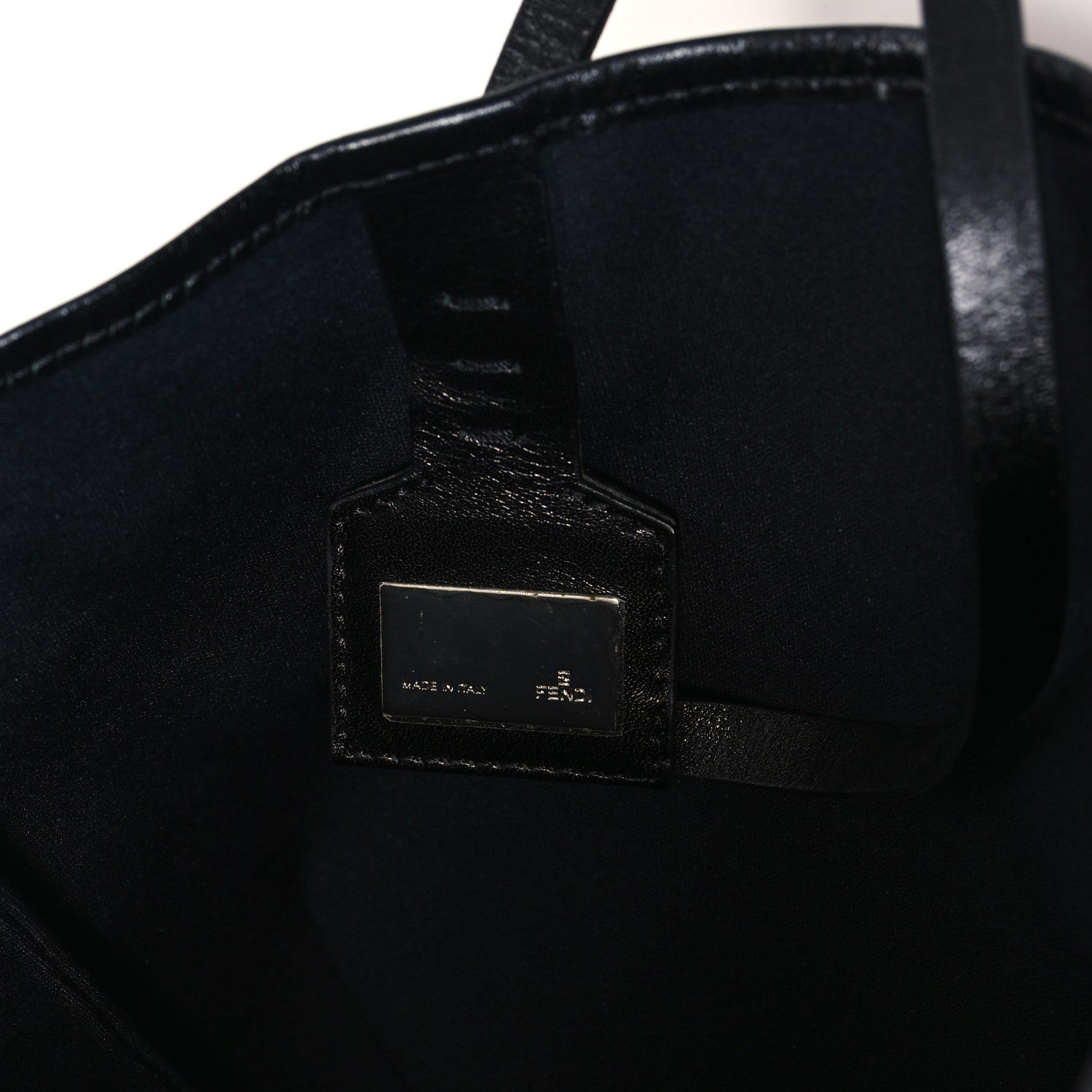 Fendi Zucchino Tote Red Black 7 of 14