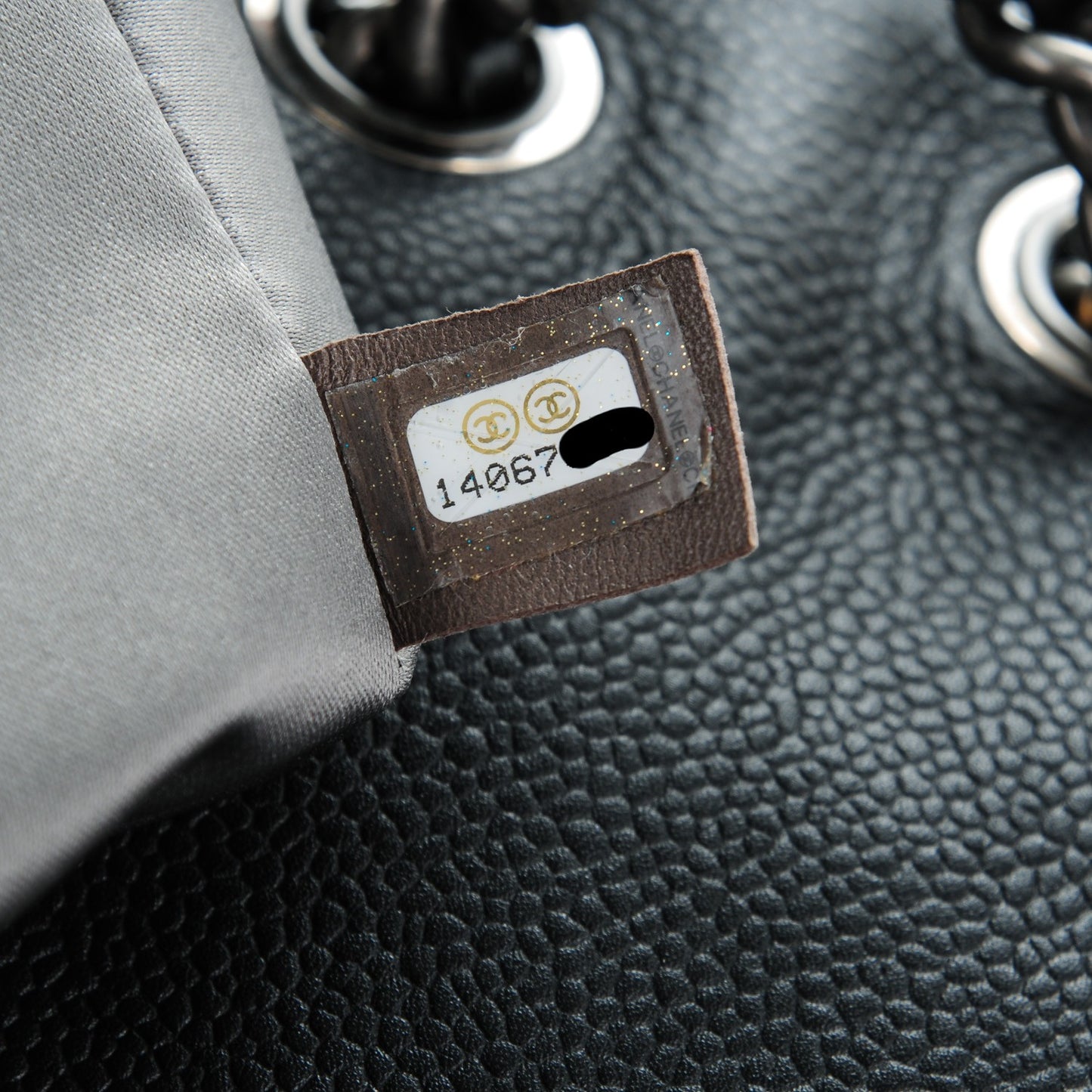 Caviar Quilted Coco Casual Flap Black