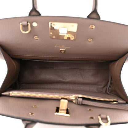 Salvatore Ferragamo Calfskin Studio Bag Caraway Seed 5 of 13