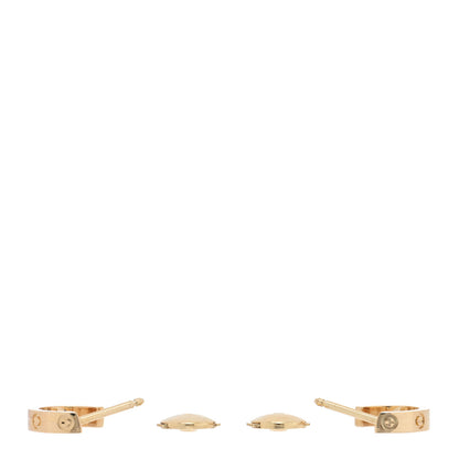 Cartier 18K Yellow Gold Small LOVE Hoop Earrings 3 of 5