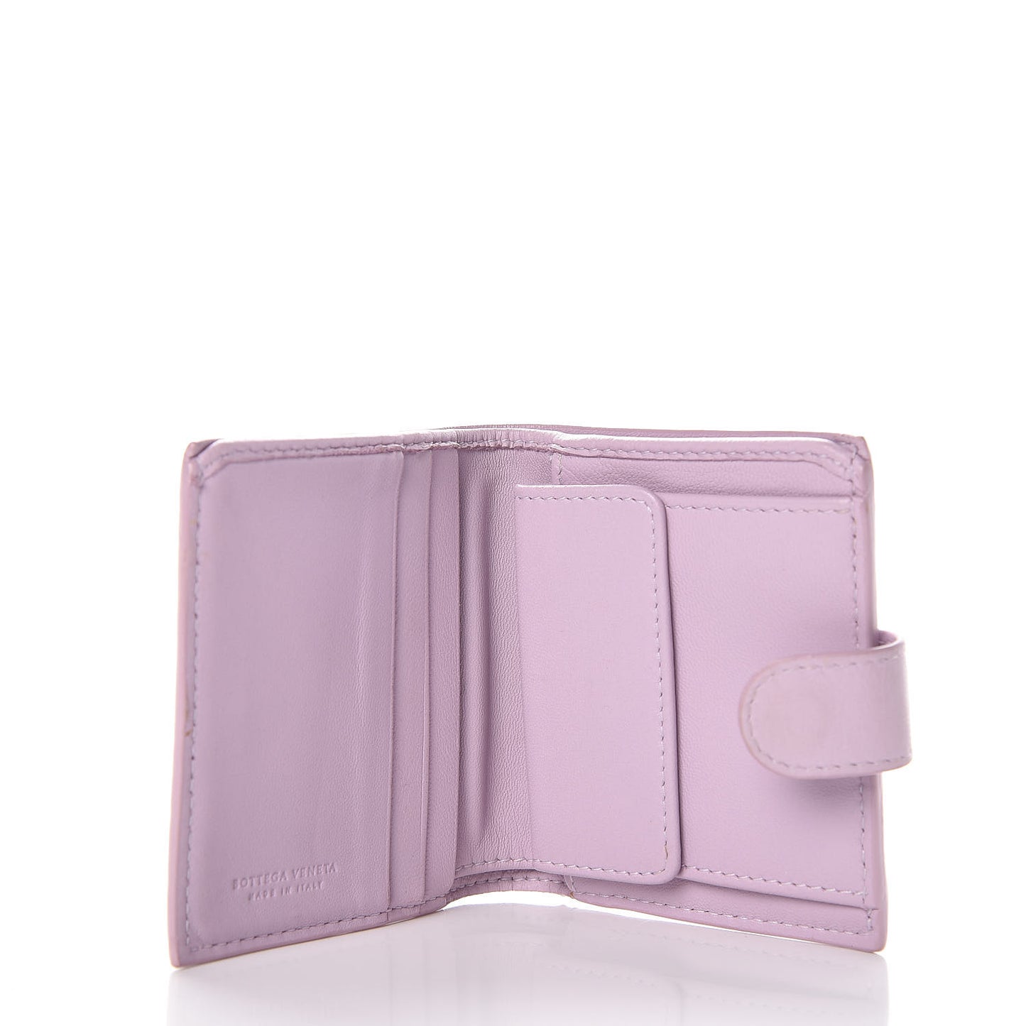Nappa Intrecciato French Compact Wallet Parme