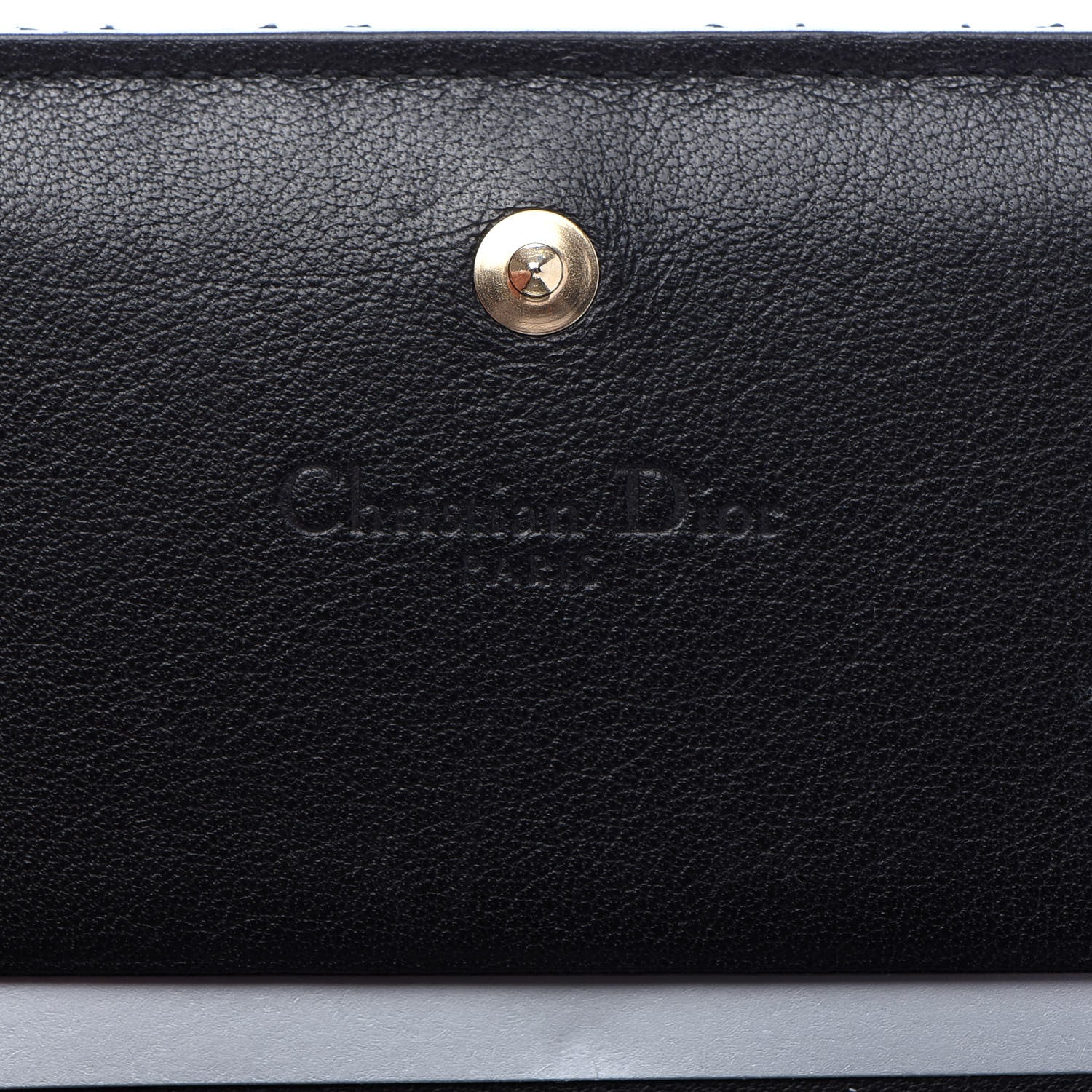 Christian Dior Patent Cannage Lady Dior Card Holder Black 8 of 10