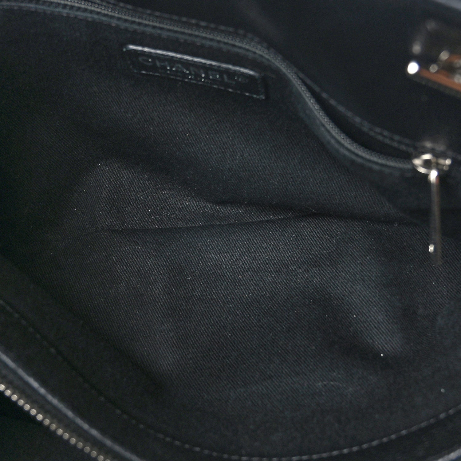 Chanel Caviar Quilted CC Timeless Soft Tote Black 6 of 12