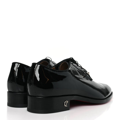 Christian Louboutin Patent Mens Chambeliss Derby Oxford 43.5 Black 4 of 7