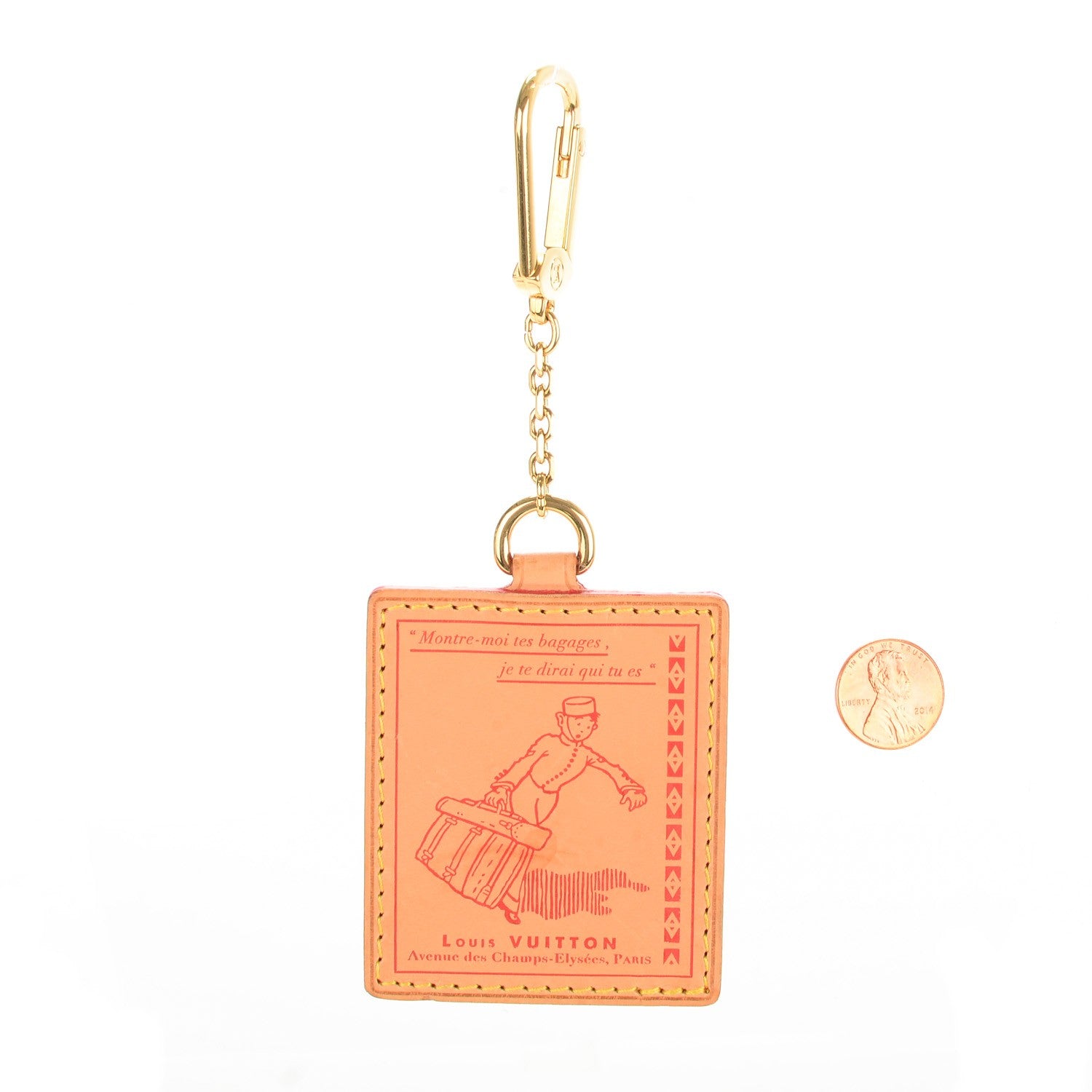 Louis Vuitton Vachetta Groom Key Ring Bag Charm 2 of 6