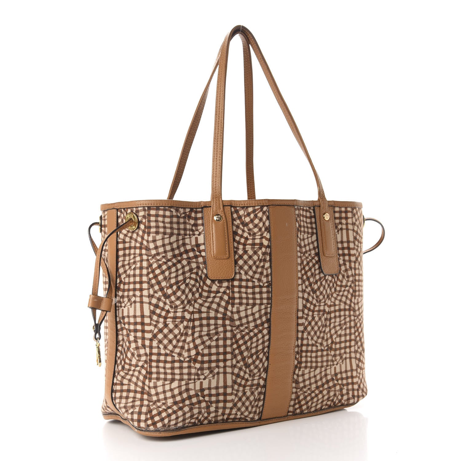 MCM Visetos Medium Liz Reversible Shopper Tote Cognac 13 of 25
