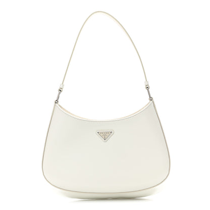 Prada Spazzolato Cleo Shoulder Bag White 1 of 10