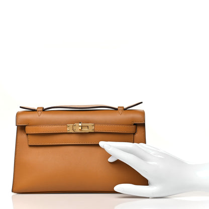 Hermes Swift Kelly Pochette Clutch Sesame 2 of 11