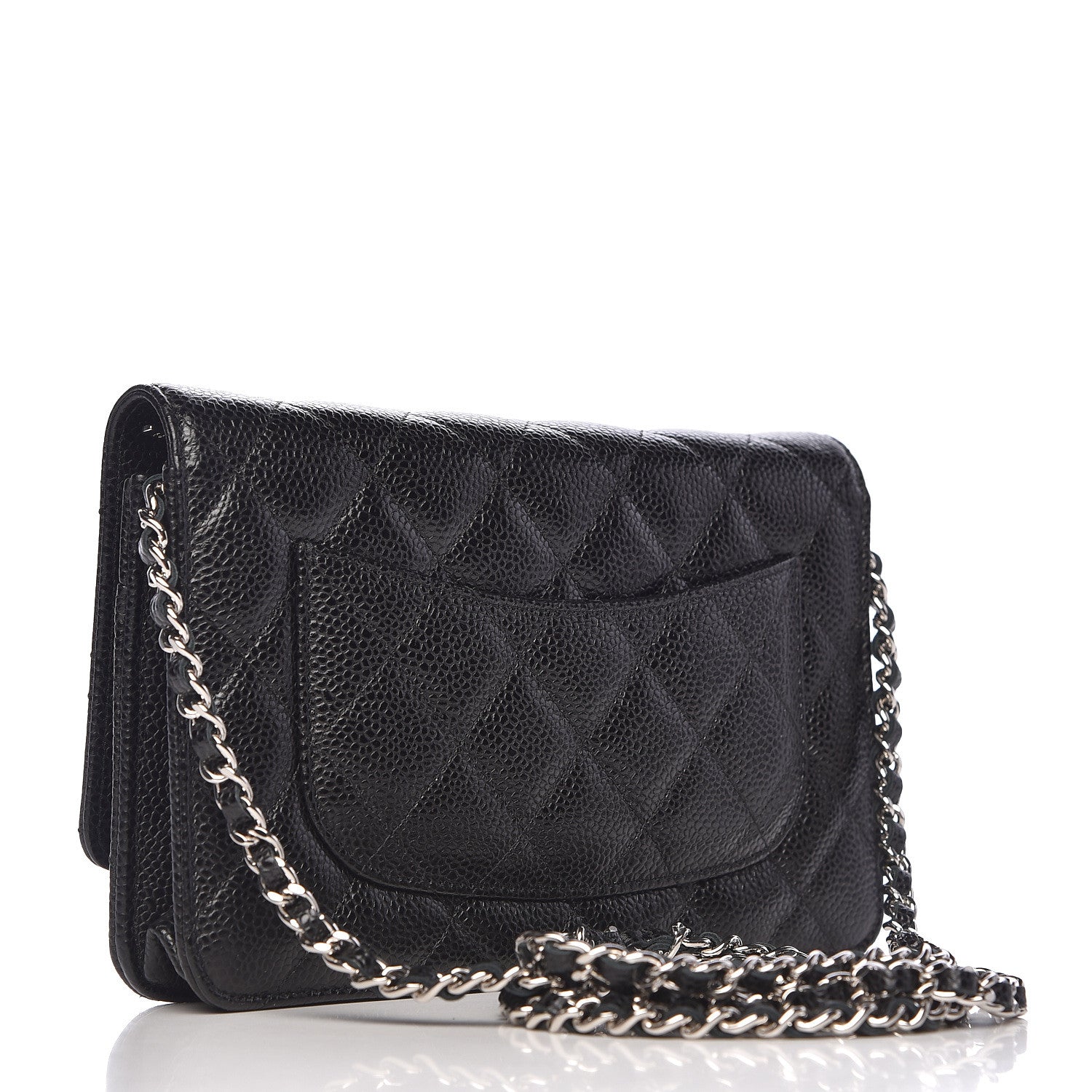 Chanel Caviar Quilted Wallet On Chain WOC Black 3 of 12