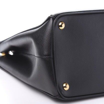 Prada Saffiano Medium Galleria Double Zip Tote Black 8 of 10