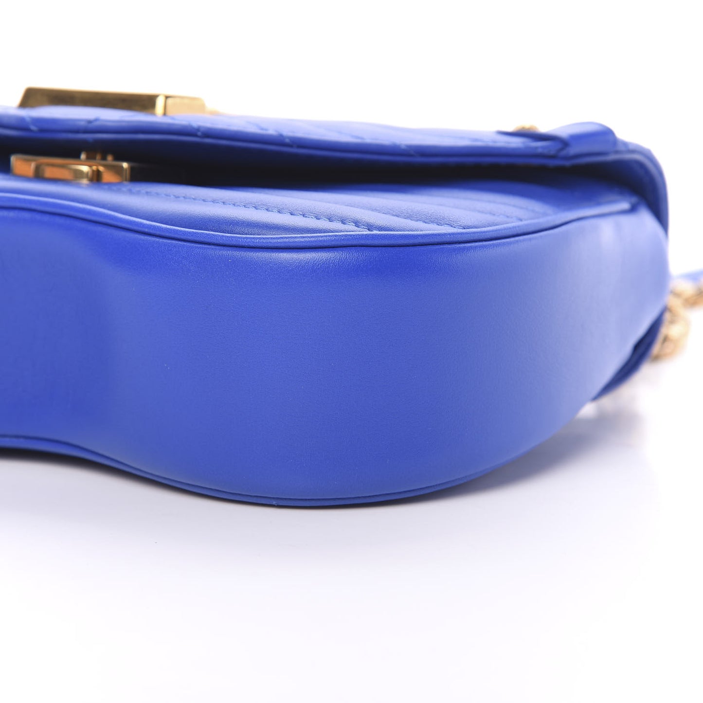 Calfskin New Wave Chain PM Blue Neon