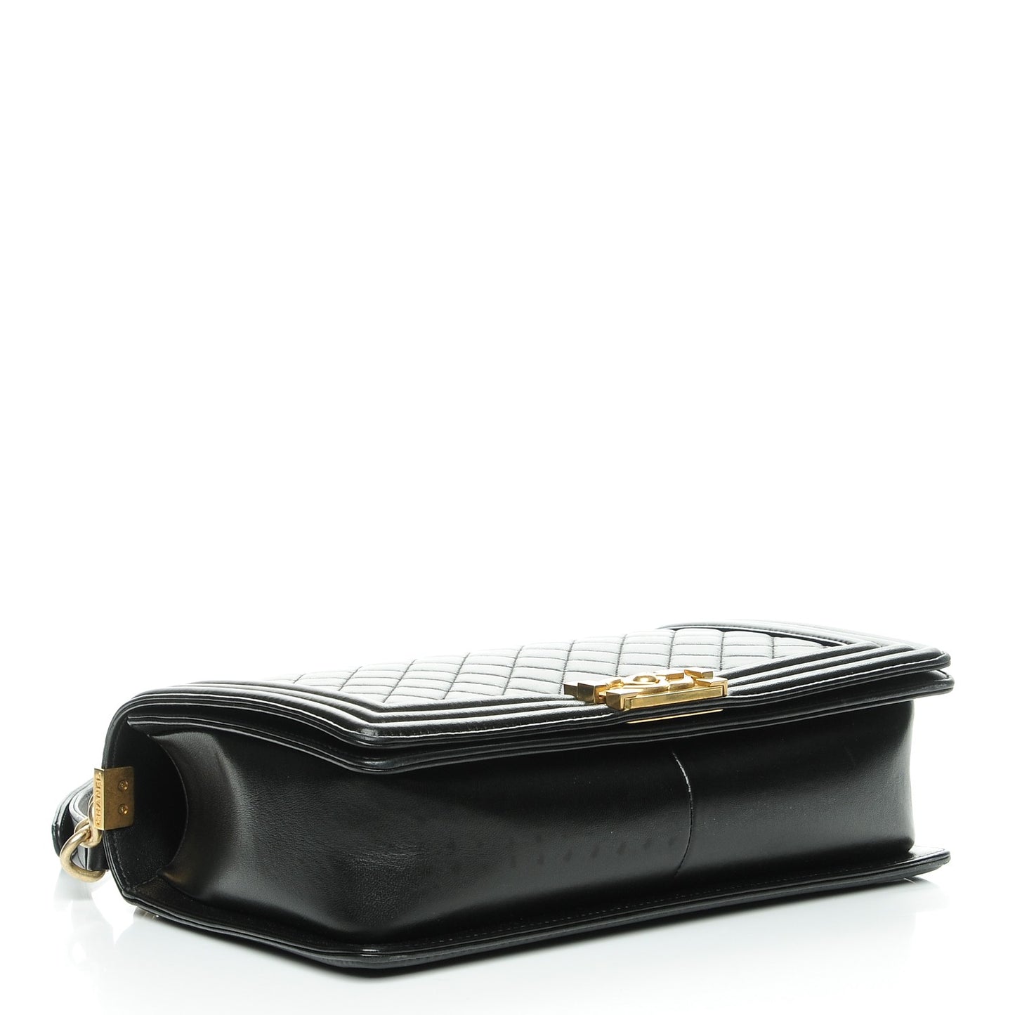 Lambskin Quilted New Medium Boy Flap Black