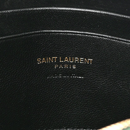 Saint Laurent Grain De Poudre Matelasse Monogram Mini Lou Camera Bag New Vert Fonce 6 of 11