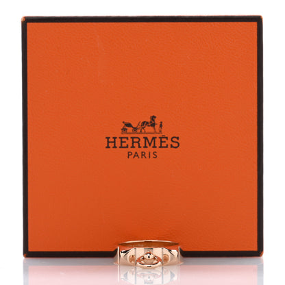 Hermes 18K Rose Gold PM Collier De Chien Ring 51 5.75 5 of 5