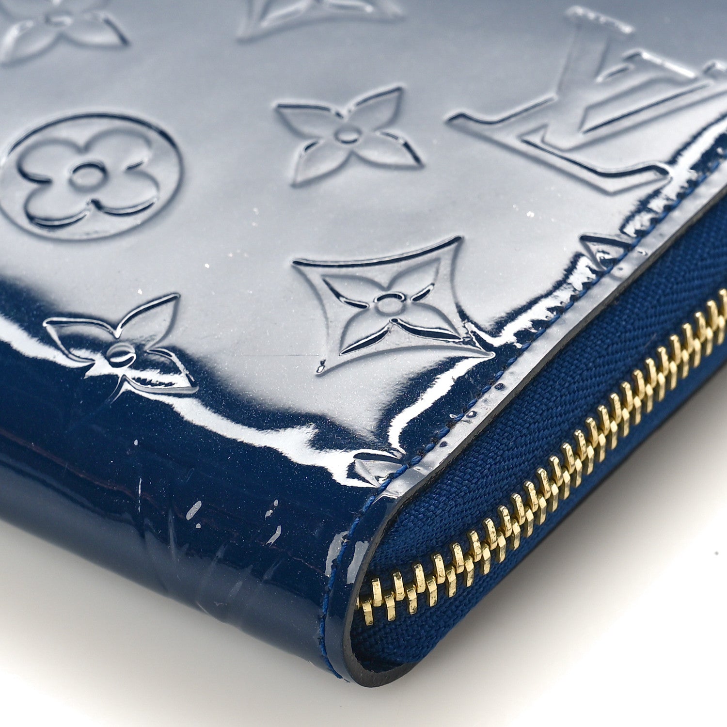 Louis Vuitton Vernis Zippy Wallet Grand Blue 8 of 8