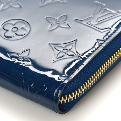 Louis Vuitton Vernis Zippy Wallet Grand Blue 8 of 8
